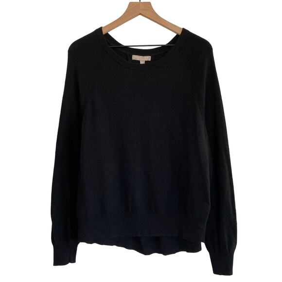 Banana Republic Black Wool Blend Round Neck Sweater Size XL - Picture 4 of 7